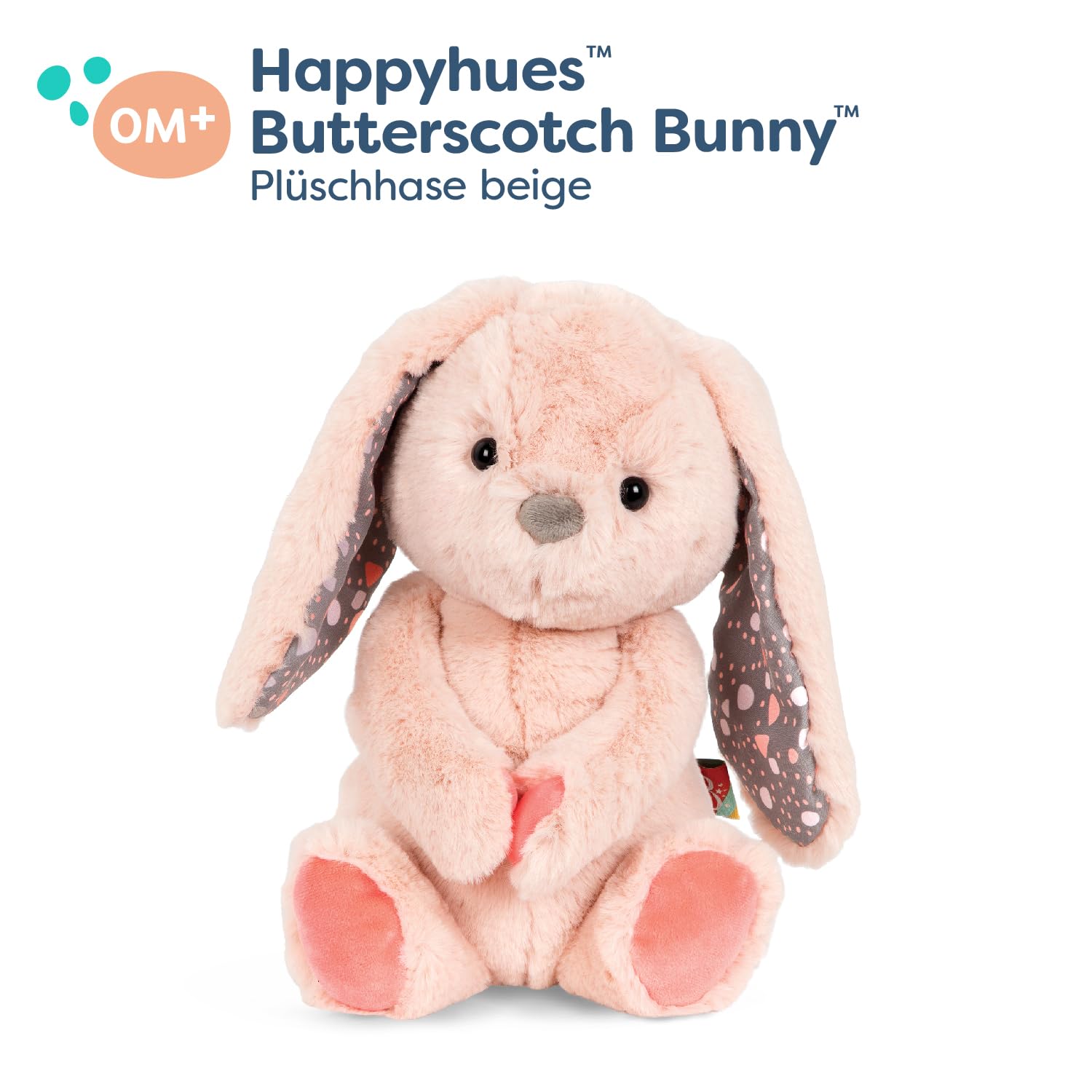 B. toys - Happyhues - Butterscotch Bunny - Plüschhase - Superweiches Plüschtier - Plüschtier für Babys, Kleinkinder, Kinder - Waschmaschinenfest - 0 Monate +