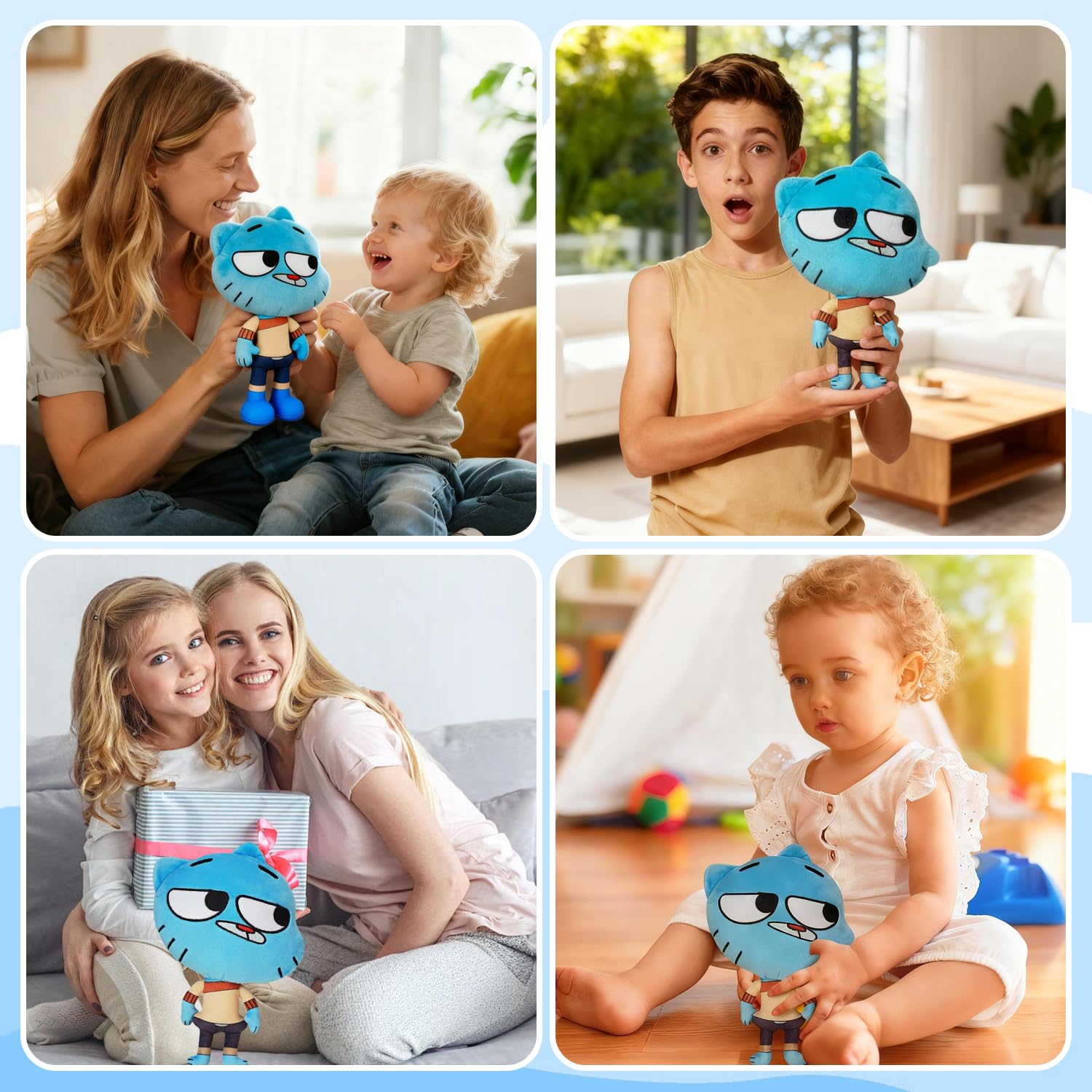 HBSFBH Gumball Plushie, Gumball Plush, Gumball Kuscheltier, Gumball Plushies Toys, Gumball Plüschtier, Gumball Puppe Spielzeug, für Fans, Weihnachts, Geburtstag