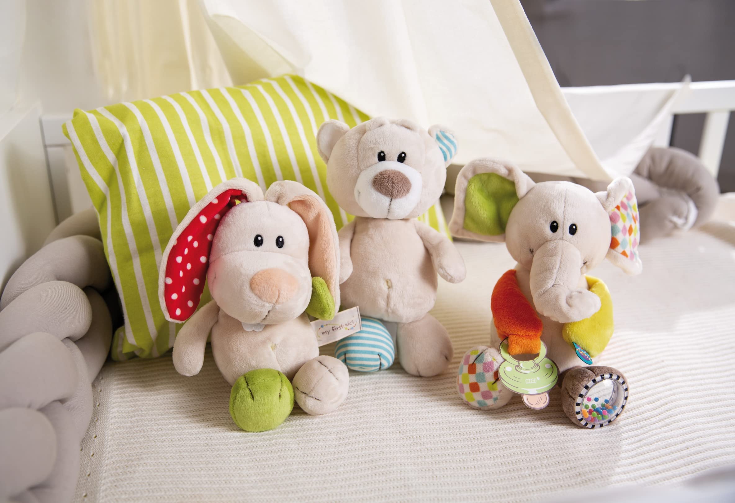 My First NICI Kuscheltier Bär Taps – Plüschtier Stofftier für Babys und Kleinkinder ab der Geburt
