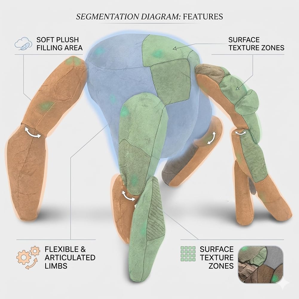 Project Hail Mary Plüschtier, 20 cm Alien Kuscheltier, Film Inspiriertes Stofftier Rocky Plüschfigur, Weiches Sci-Fi Plüschtier für Kinder & Erwachsene, Geschenk zu Weihnachten & Geburtstag
