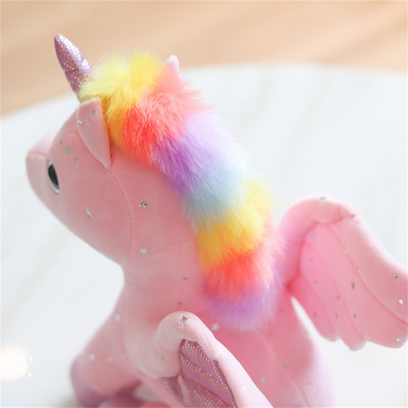 Trayosin 20/28cm Kuscheltier Einhorn Plüschtier für Mädchen,Niedliches Plüschtier Geschenk für 3-8 Jahre alte Mädchen, weiches Geburtstagsgeschenk für Baby, Kleinkind, Kinder