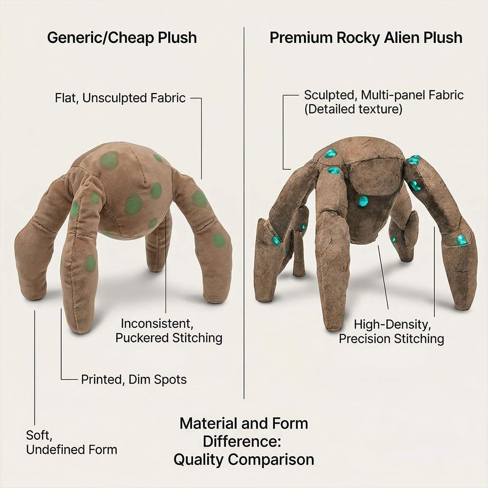 Project Hail Mary Plüschtier, 20 cm Alien Kuscheltier, Film Inspiriertes Stofftier Rocky Plüschfigur, Weiches Sci-Fi Plüschtier für Kinder & Erwachsene, Geschenk zu Weihnachten & Geburtstag