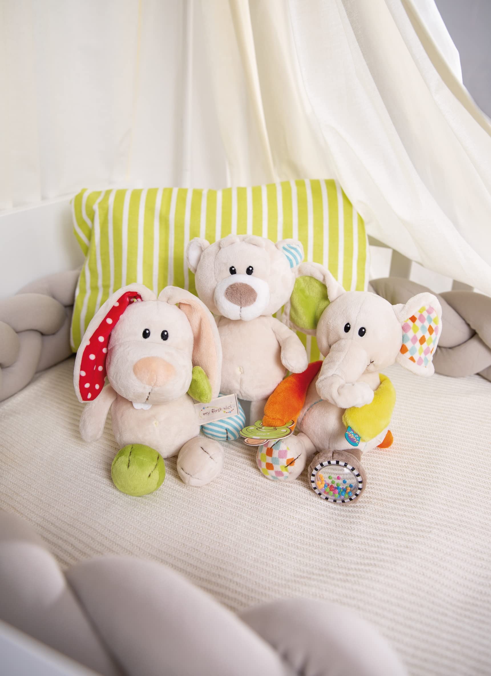 My First NICI Kuscheltier Bär Taps – Plüschtier Stofftier für Babys und Kleinkinder ab der Geburt